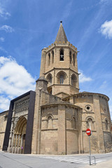 Fototapeta na wymiar Church of Santa Maria la Real, Sanguesa, Navarra, Spain