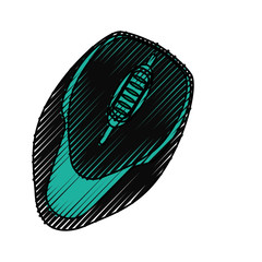 Mouse computer device icon vector illustration graphic design