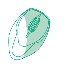 Mouse computer device icon vector illustration graphic design