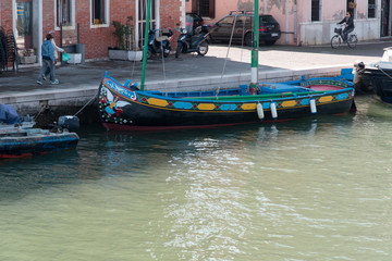 Fototapeta na wymiar Sailing in the Venetian lagoon. Chioggia
