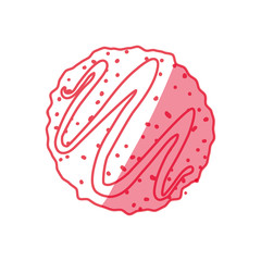 Fototapeta premium cookie snack sweet icon vector illustration graphic design