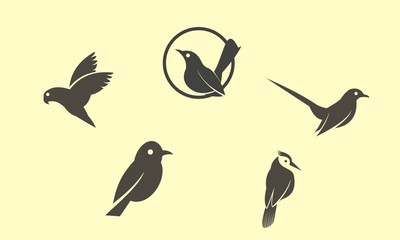 Obraz na płótnie Canvas Bird wings logo template