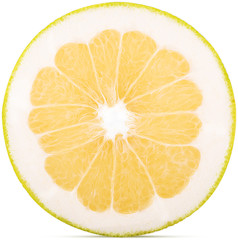Sweetie citrus fruit cut in half