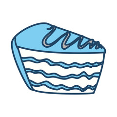 cake delicious dessert icon vector illustration graphic design