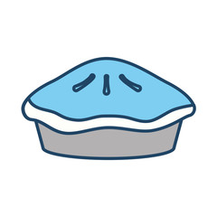 pie dessert food icon vector illustration graphic design
