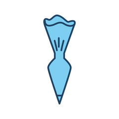 decoration bag cake icon vector illustration graphic design