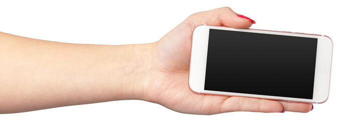 Smart Phone on Hand Isolated