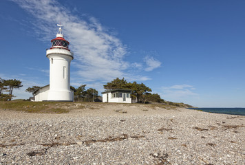 Fototapeta na wymiar Sletterhage lighthouse, Helgenæs peninsula, Djursland, Denmark