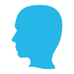 Man head silhouette icon vector illustration graphic design