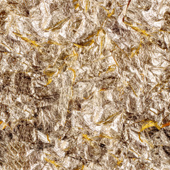  Seamless pattern metal foil texture gold