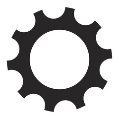 Gear machinery piece icon vector illustration graphic design
