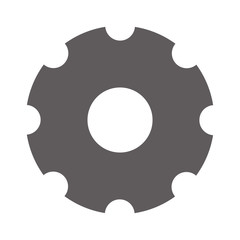 Gear machinery piece icon vector illustration graphic design