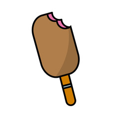 ice cream bar icon over white background. vector illustration