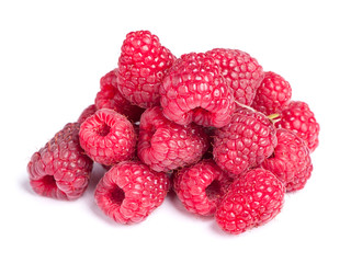 Heap of raspberries
