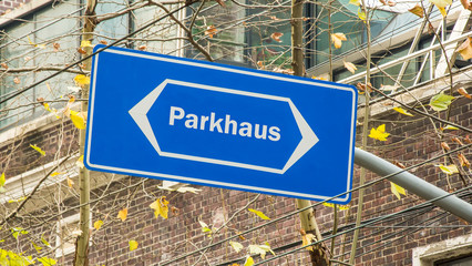 Obraz premium Schild 199 - Parkhaus
