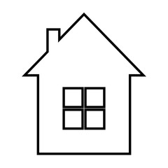 house icon over white background. vector illustration