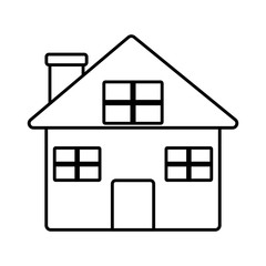 house icon over white background. vector illustration