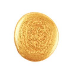 Puddle of paint isolated