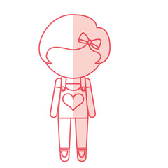 avatar stylish cartoon girl vector illustration graphic design