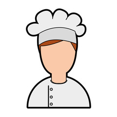 professional chef avatar character vector illustration design