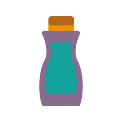 sunblock bottle icon over white background. vector illustration