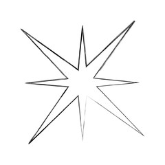 Obraz premium star burst isolated icon vector illustration design