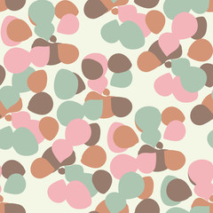Seamless vector background with decorative colorful petals.
