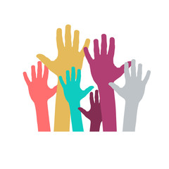 Vector Colorful Teamwork rainbow