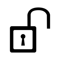 padlock unlock isolated icon vector illustration design