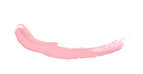 Line stroke of paint isolated
