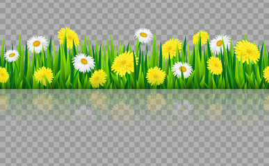 Seamless grass border