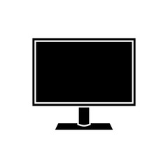 modern television icon over white background. vector illustration