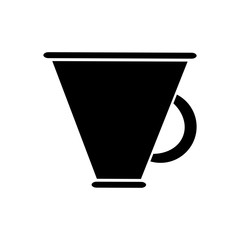 coffee mug icon over white background. vector illustration