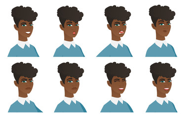 Vector set of cleaner characters.