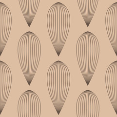 Geometric seamless background. Brown wallpaper