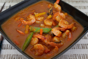 crevettes sauce aigre-douce