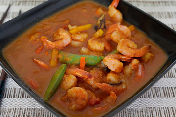 crevettes sauce aigre-douce