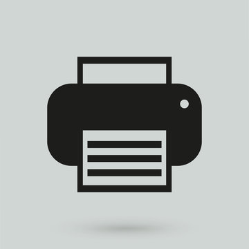 printer icon in a simple style