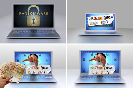 Ransomware Blackmail, Extortion Pay Money Ransom Note