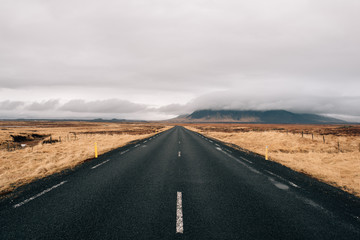 Mountain roads in Iceland