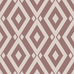 Geometric background. Brown seamless wallpaper