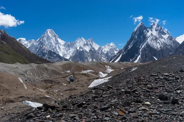 Crédence de cuisine en verre imprimé Gasherbrum Gasherbrum massif and Baltoro glacier, K2 trek, Pakistan