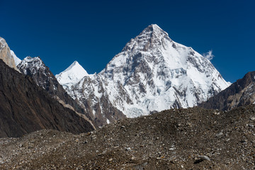 K2 bergtop, op een na hoogste berg ter wereld, K2 trek, Skardu, Pakistan