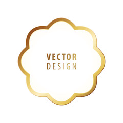 High Quality Luxury Frame on White Background . Vector Isolated Illustration