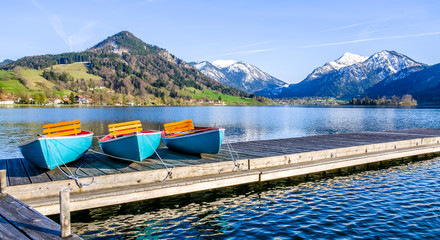 Naklejka premium schliersee lake in bavaria
