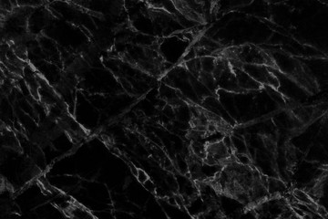 Obraz na płótnie Canvas Black marble natural pattern for background, abstract natural marble black and white