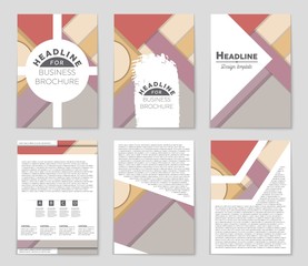 Abstract vector layout background set. For art template design, list, front page, mockup brochure theme style, banner, idea, cover, booklet, print, flyer, book, blank, card, ad, sign, sheet,, a4
