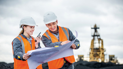 Coal mining workers