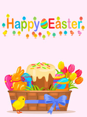 Happy Easter Vector Flyer or Concept