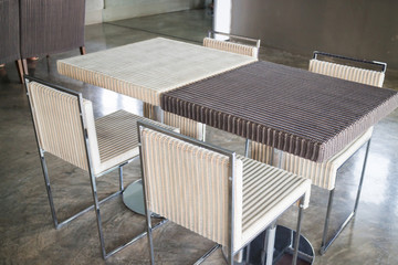 Empty Dining Rattan Furniture Set